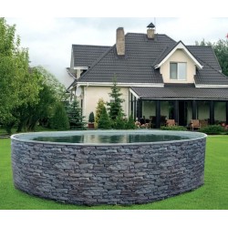 Piscine Ronde Azuro Stone Design 3,66x1.2m